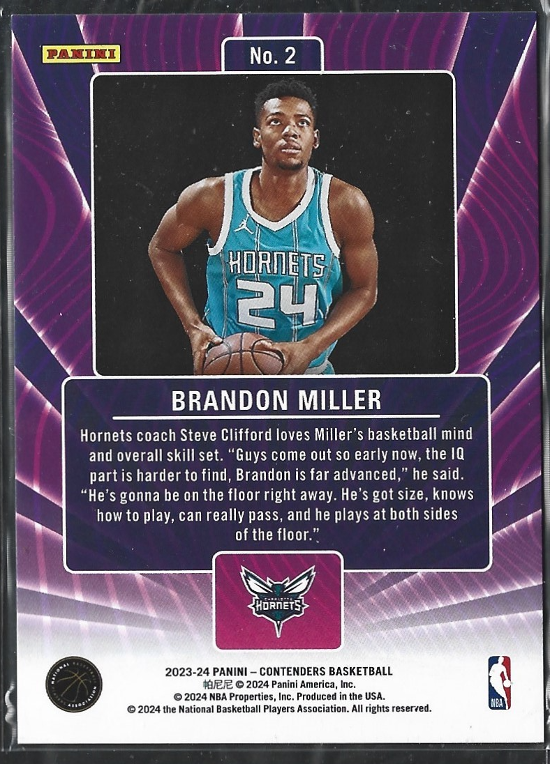 Brandon Miller Lottery Ticket