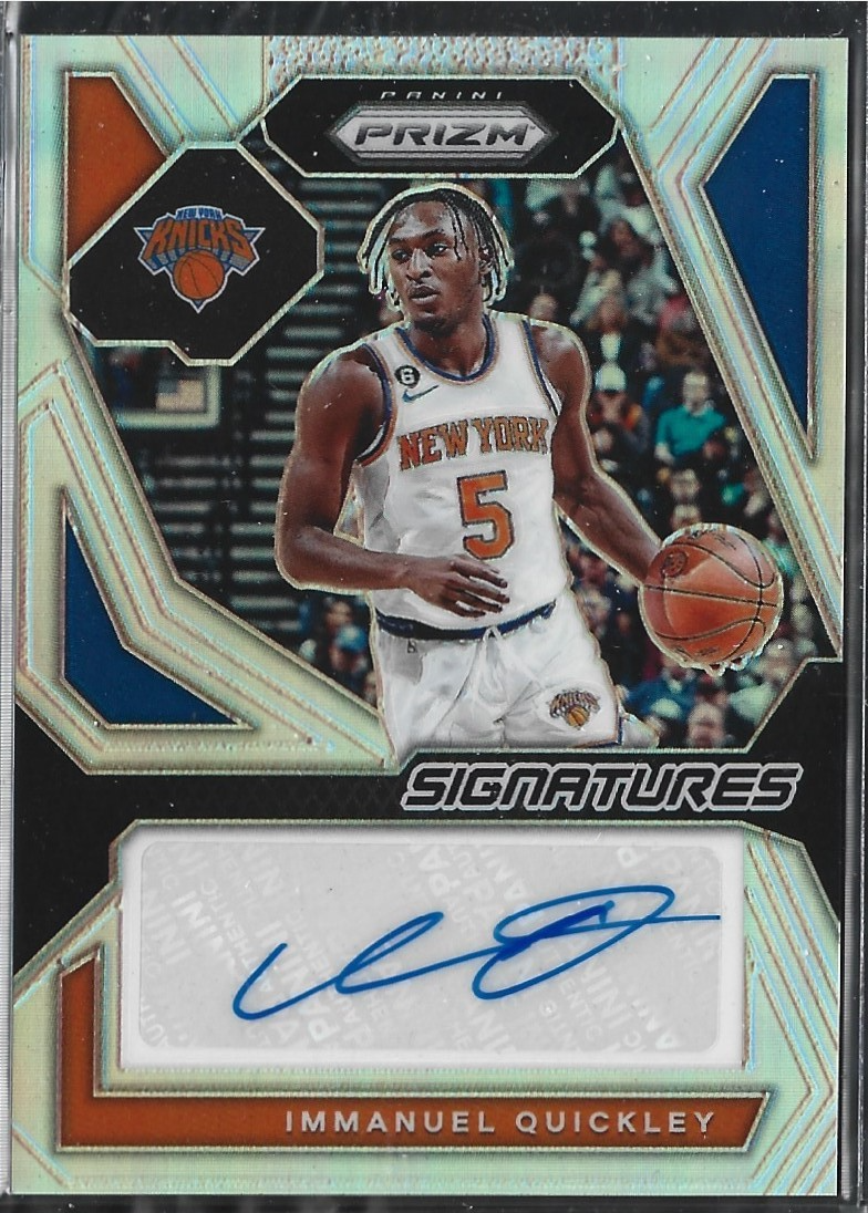 Immanuel Quickley Prizm Signatures Auto – Tuff Selections