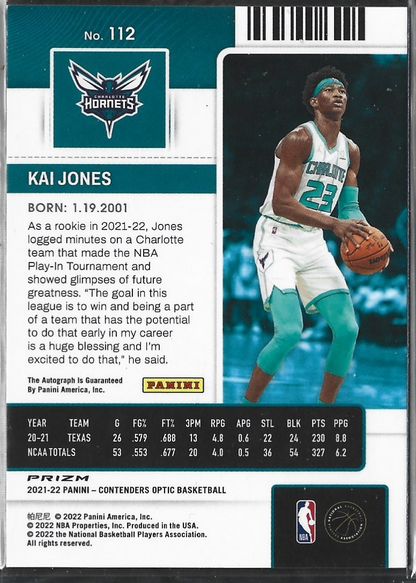 Kai Jones Rookie Ticket Auto