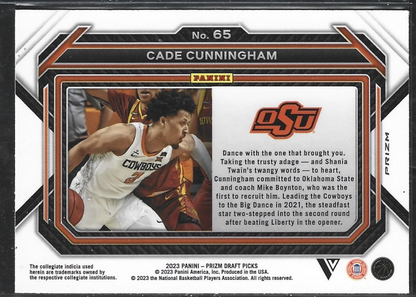 Cade Cunningham Prizm Draft Picks Variation Purple Wave