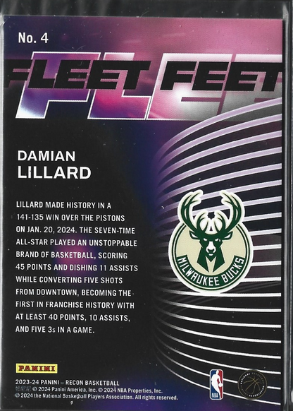 Damian Lillard Fleet Diamond /25