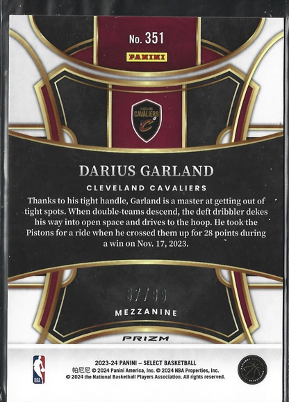 Darius Garland Mezzanine Purple Cracked Ice /99