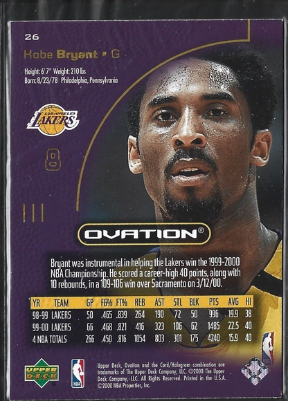 Kobe Bryant Ovation #26