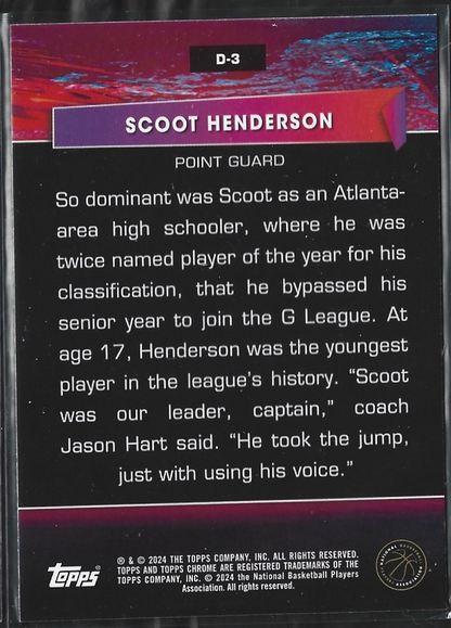 Scoot Henderson Destiny