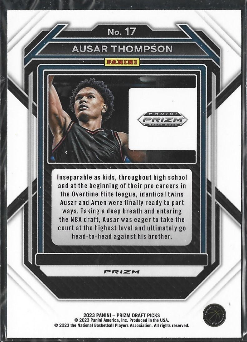 Ausar Thompson Prizm Draft Picks Green