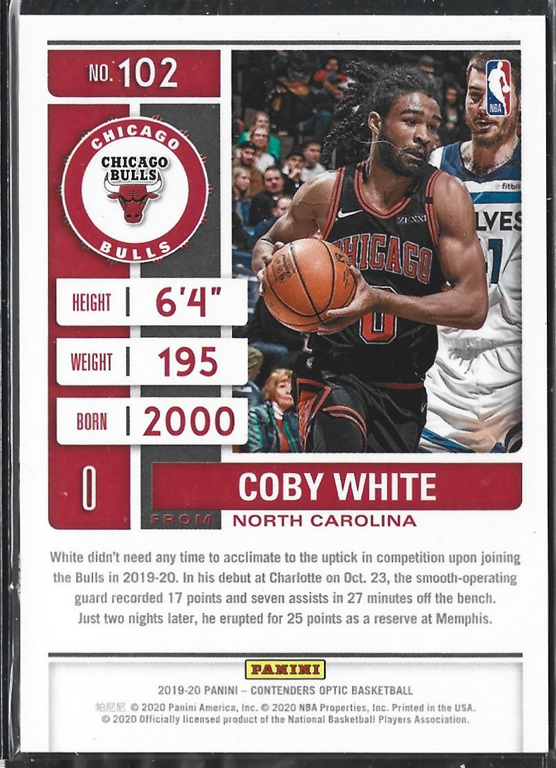 Coby White Season Ticket RC