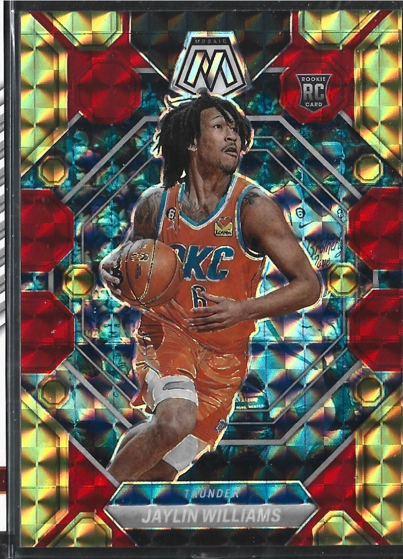 Jaylin Williams Mosaic Red Yellow /88