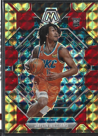 Jaylin Williams Mosaic Red Yellow /88