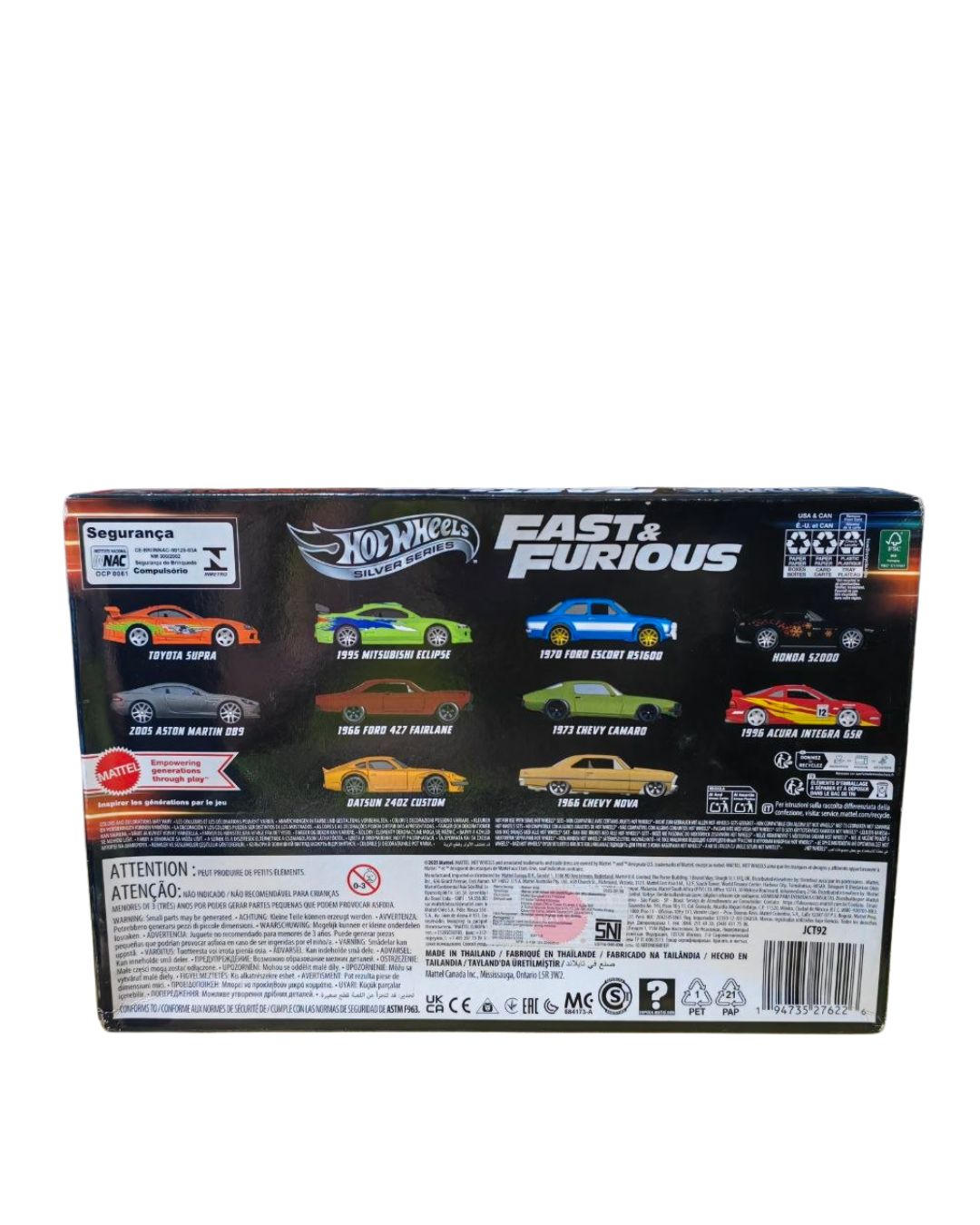 Hot Wheels Silver Series Fast & Furious 10-Pack