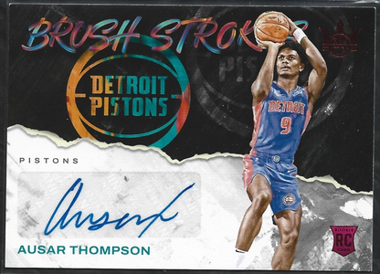 Ausar Thompson Brush Strokes Red Auto /49