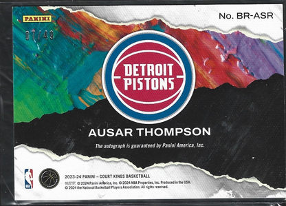 Ausar Thompson Brush Strokes Red Auto /49