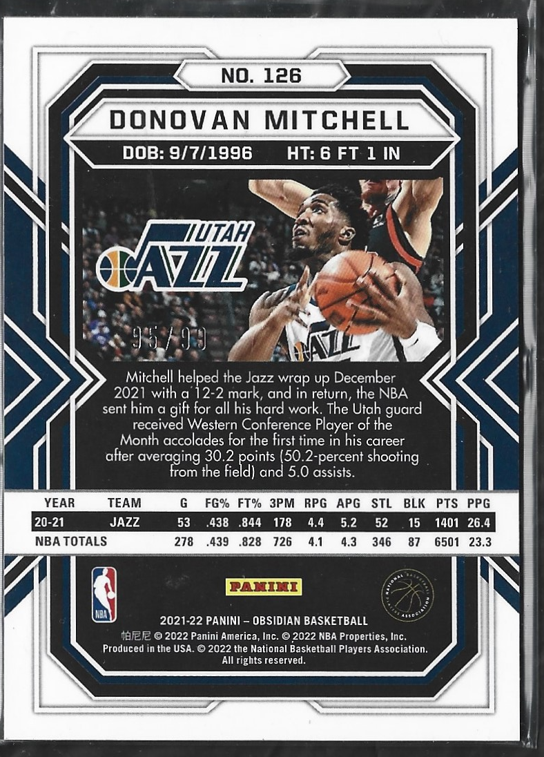 Donovan Mitchell Obsidian Purple /99