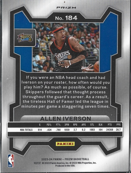 Allen Iverson Prizm Silver