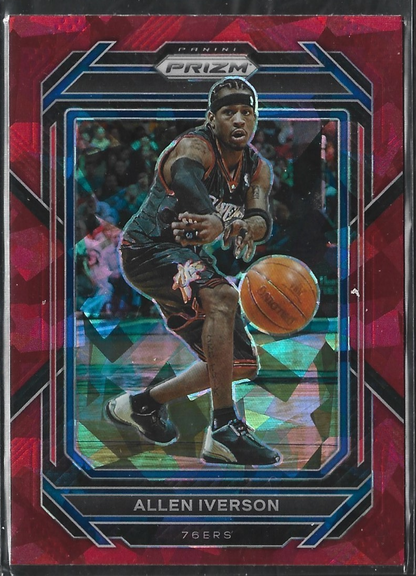 Allen Iverson Prizm Red Cracked Ice