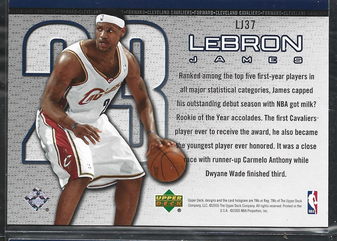 Lebron James Rookie of the Year #37