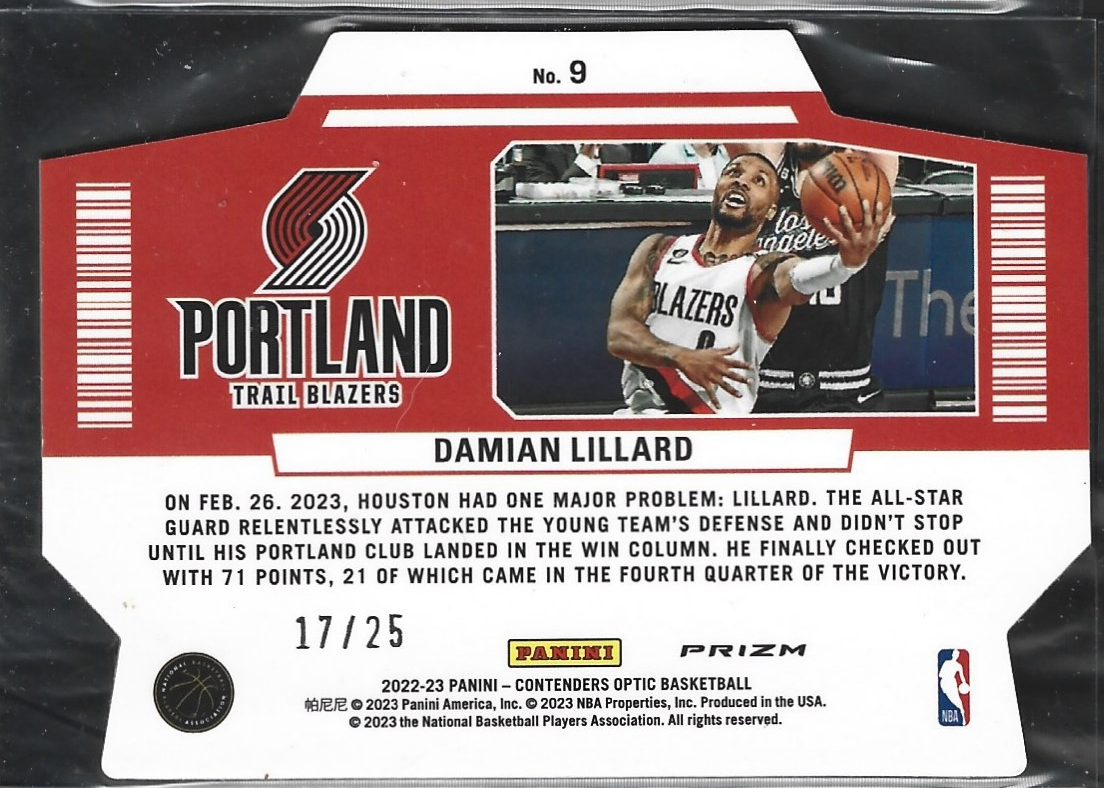 Damian LIllard Superstar Green Pulsar /25