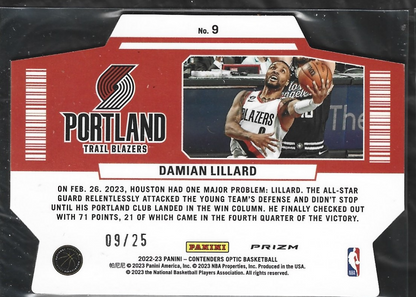 Damian LIllard Superstar Green Pulsar /25