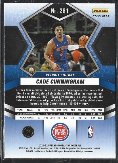 Cade Cunningham NBA Debut Mosaic