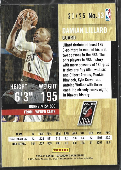 Damian Lillard Paramount /25