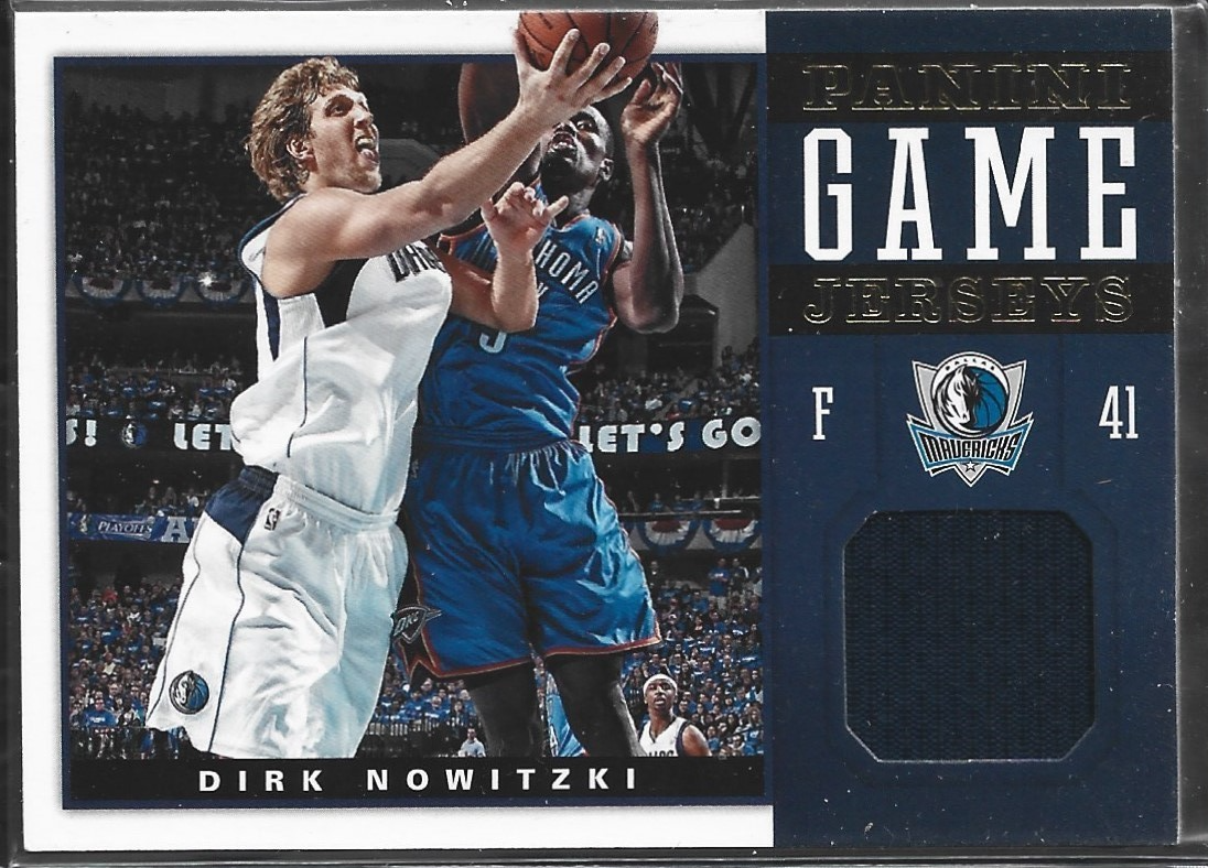 Dirk Nowitzki Panini Game Jerseys Game Used