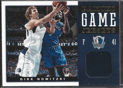 Dirk Nowitzki Panini Game Jerseys Game Used