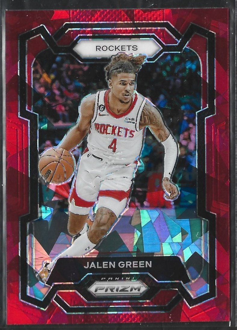 Jalen Green Prizm Red Cracked Ice