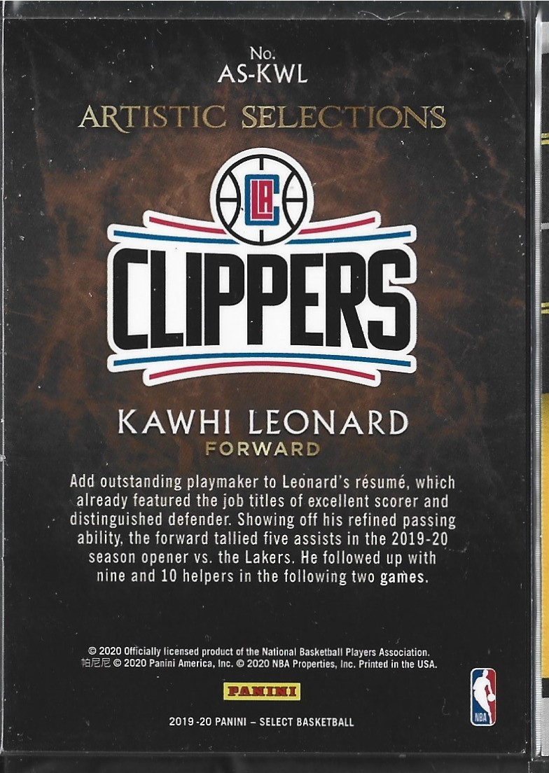 Kawhi Leonard Artistic Selections Case Hit