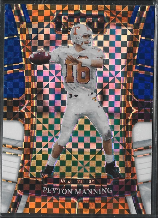 Peyton Manning Draft Picks Blue & White Squares /100