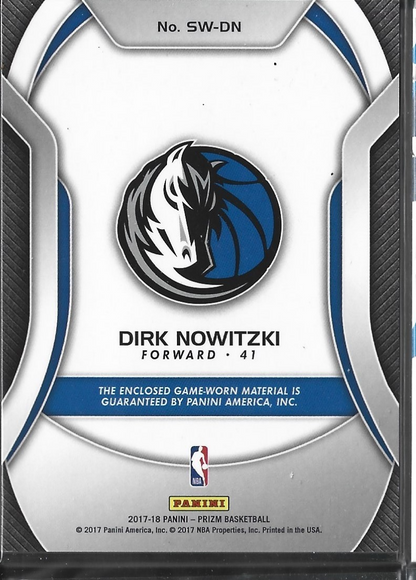 Dirk Nowitzki Prizm Sensational Swatches