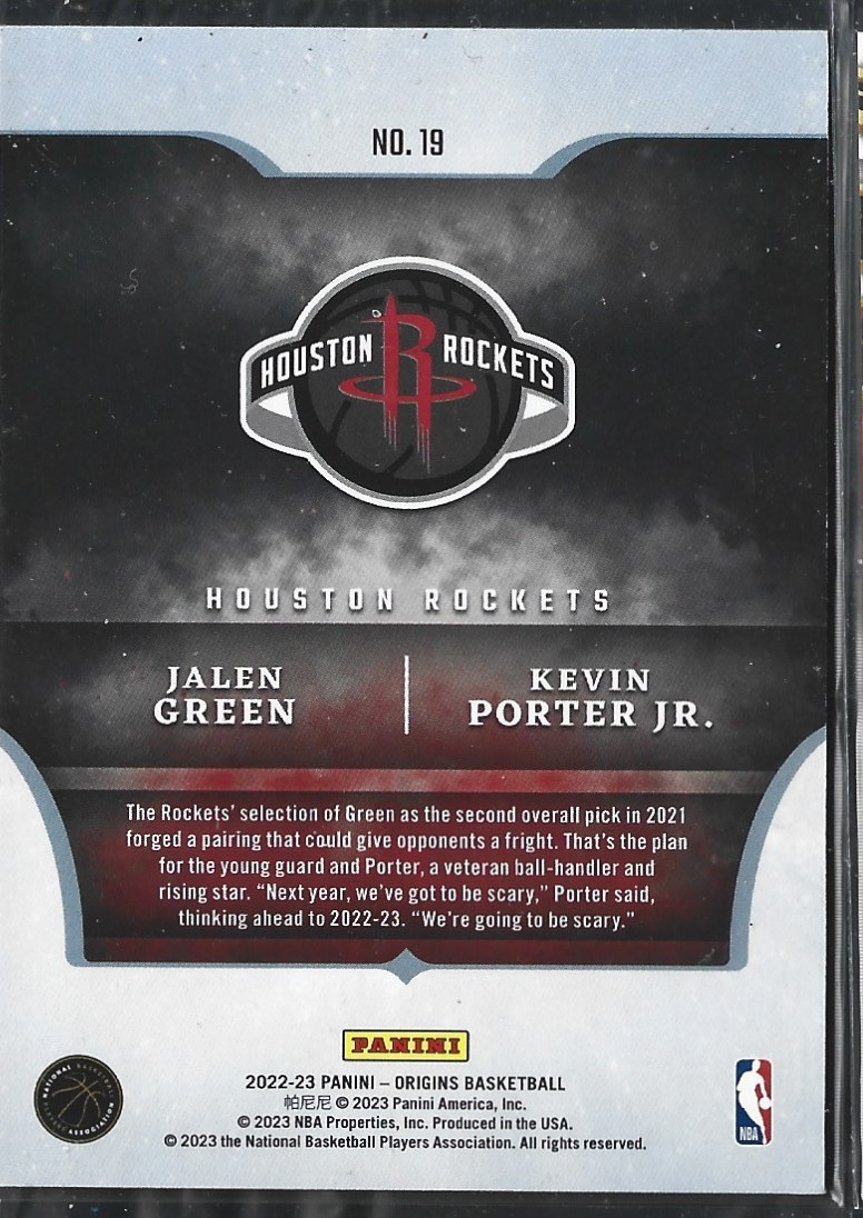 Jalen Green & Kevin Porter Jr. Roots of Greatness /75