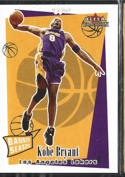 Kobe Bryant Fleer Tradition Banner Season