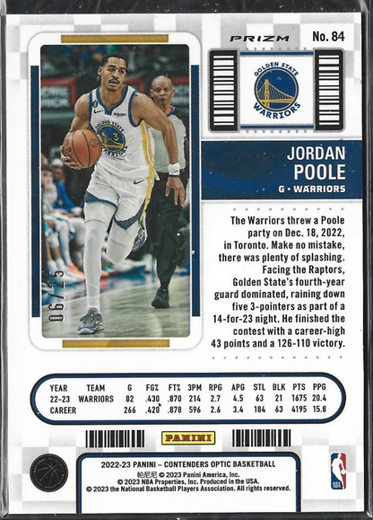 Jordan Poole Season Ticket Green Pulsar /25