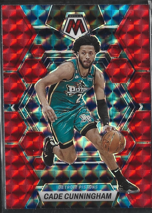 Cade Cunningham Mosaic Red