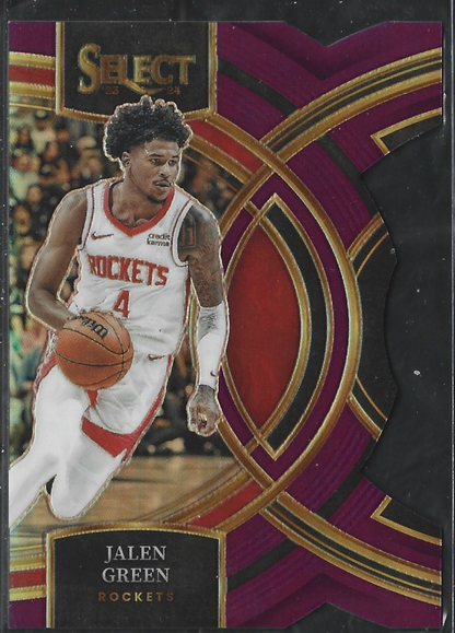 Jalen Green Premier Purple Diecut /99