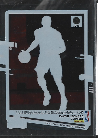 Kawhi Leonard Donruss Clearly Purple /99