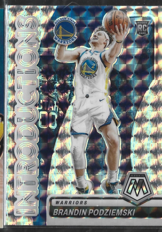 Brandin Podziemski Introductions Silver Mosaic
