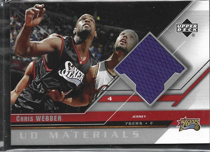 Chris Webber Upper Deck Game Used