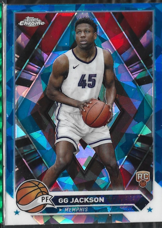 GG Jackson II Topps Chrome Blue Cracked Ice