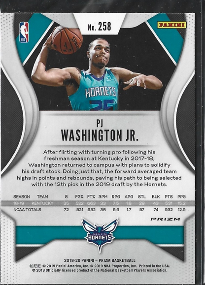 PJ Washington Prizm RC Silver