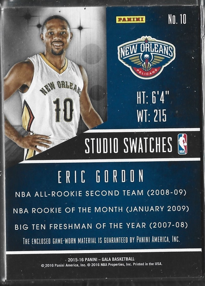 Eric Gordon Studio Swatches Game Used /40