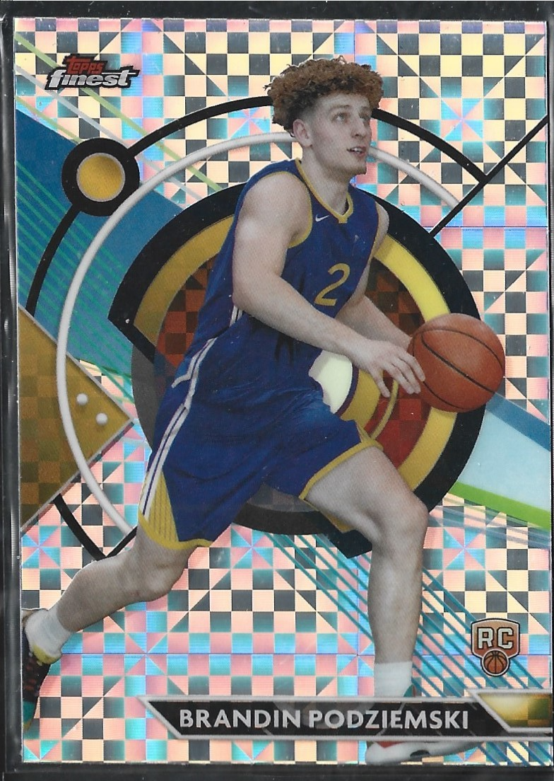 Brandin Podziemski Topps Finest Checkerboard