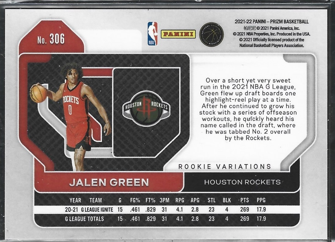 Jalen Green Prizm Variation RC