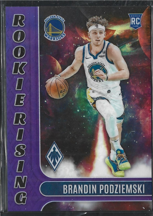 Brandin Podziemski Rookie Rising Purple /75