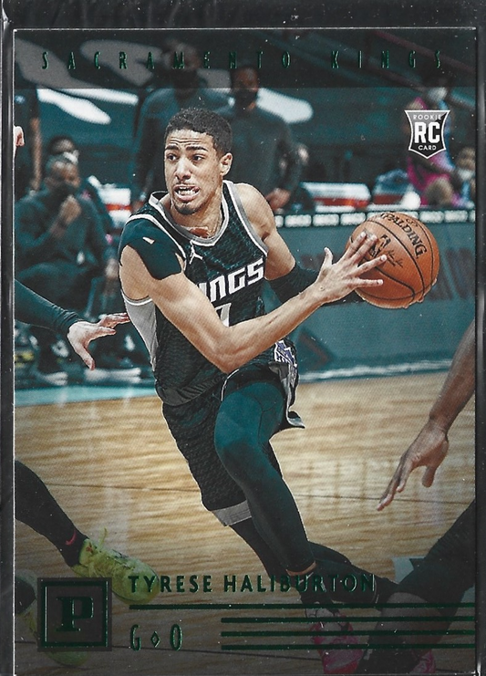 Tyrese Haliburton Chronicles Panini RC Green