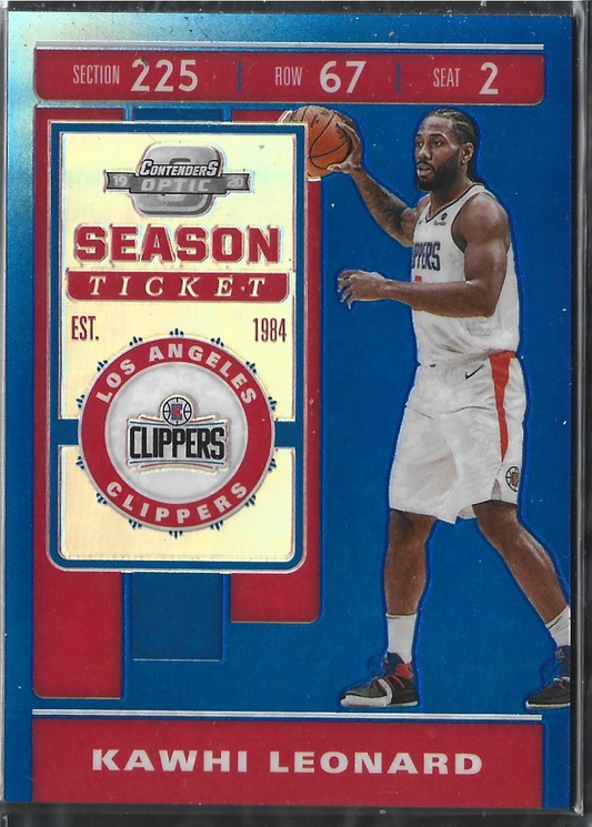 Kawhi Leonard Season Ticket Blue /99