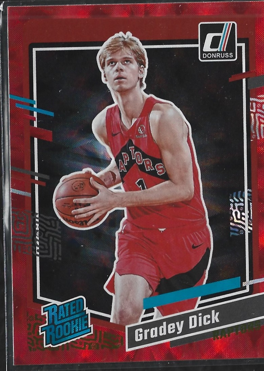 Gradey Dick Donruss Red Hyper