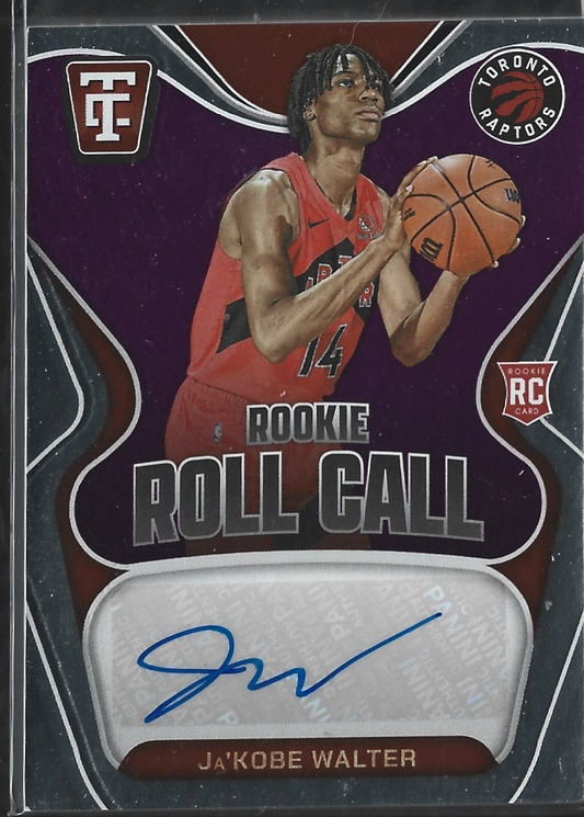 Ja'Kobe Walter Rookie Roll Call Auto /49