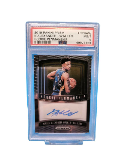 Nickeil Alexander-Walker Prizm Rookie Penmanship PSA 9