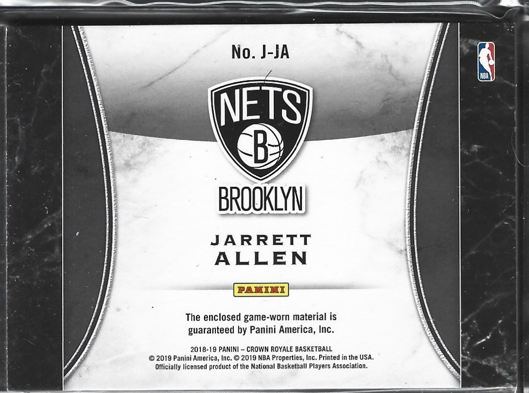 Jarrett Allen Crown Royale Game Used Patch /10