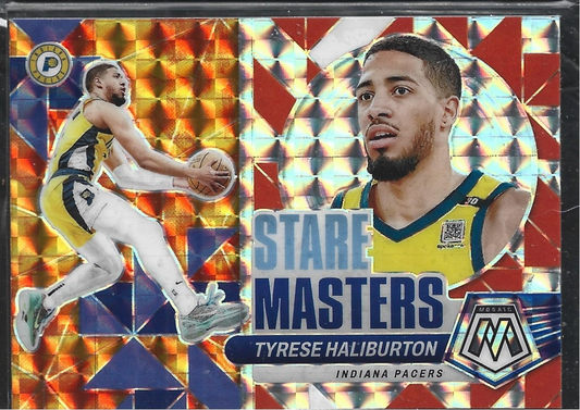 Tyrese Haliburton Stare Masters Silver Mosaic